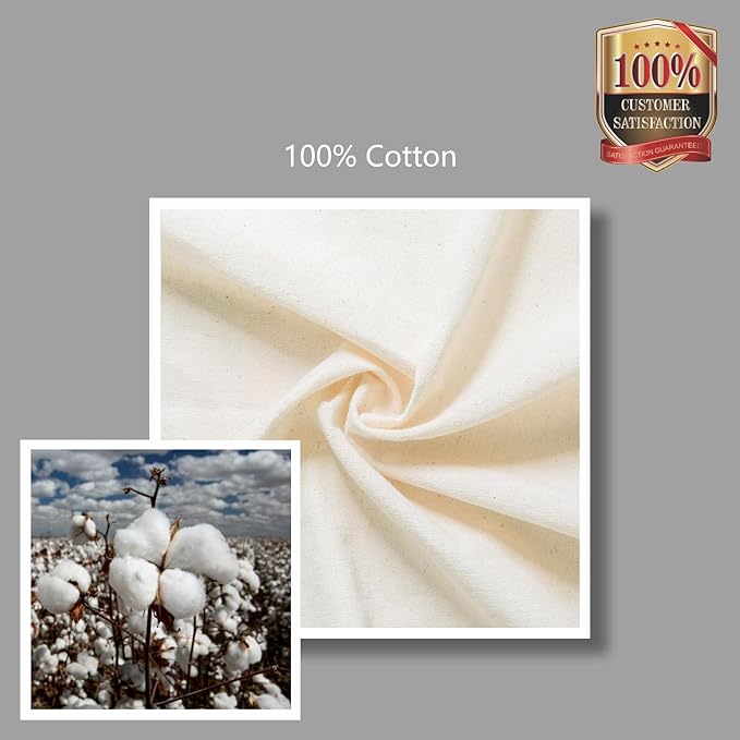 TOPDesign 10-Pack Economical 11.8"x13" Cotton Tote Bags, Lightweight Small Reusable Grocery Shopping Cloth Bags, Suitable for DIY, Advertising, Promotion, Gift, Activity