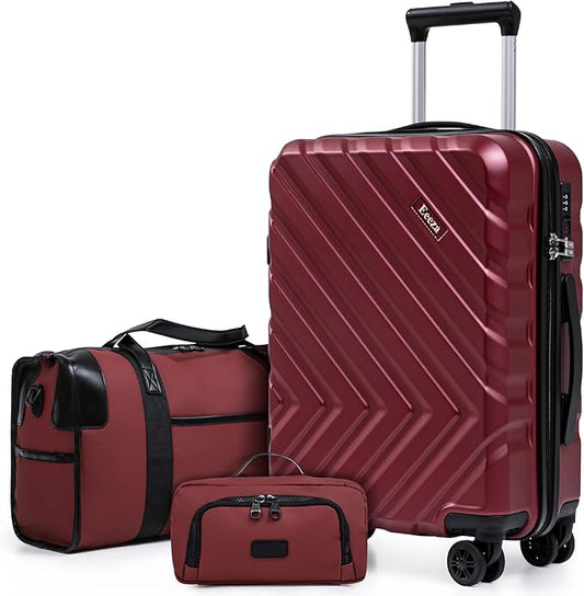 Luggage Sets 3 Piece,Suitcases with Wheels,Carry On Luggage Set 22x14x9 Airline Approved,Hardshell Luggage Sets With TSA Lock,20 Inch Carry On Suitcase