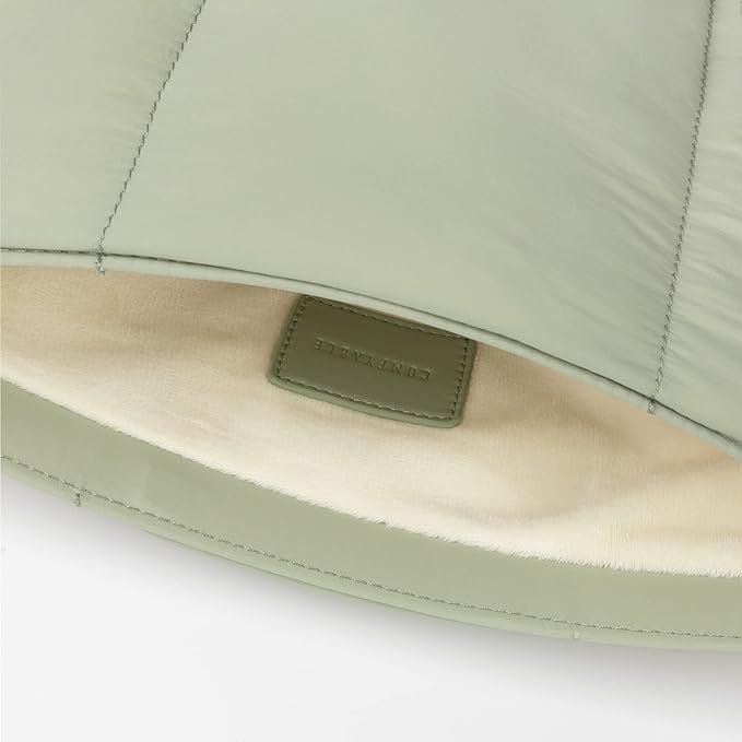 Comfyable Puffy Laptop Sleeve 13 Inch 14 Inch, Quilted Puffer Laptop Carrying Case, Pillow Case Compatible with MacBook Air M4 2025 M3 M2 M1, MacBook Pro M4 Pro/Max, Sage