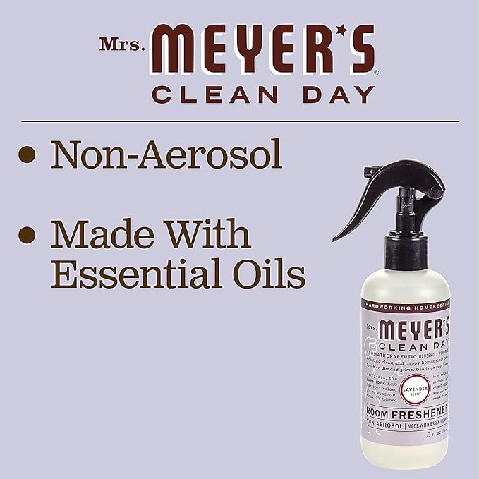 Mrs. Meyer's Clean Day Room Freshener, Lavender 8 Fl Oz (Pack of 2)