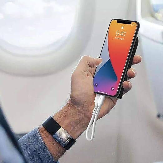 4 inches iPhone Charger Cord Short, 5Pack Small USB A to Lightning Cable Fast Charging Compatible with Apple iPhone 13 12 11 Pro Max Xs X 8 Plus SE2, iPad Air/Mini, Portable Charger