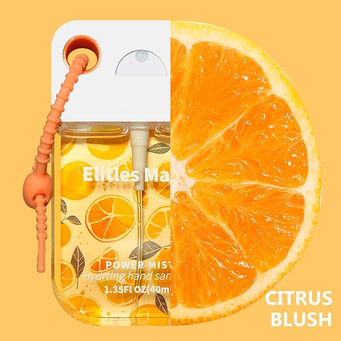 Hand Sanitizer Spray, 3Pack Spray Hand Sanitizer Travel Size With Cute Keychain, Scented Pocket Power Mist Hydrating Women Teen Girl Gifts, 1.35FL.OZ (Watermelon,Citrus,Lavender