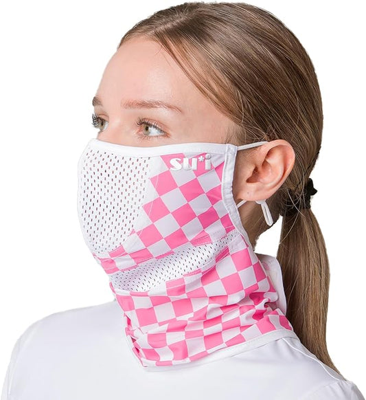 KOREA (Type H) UV Sun Protection Balaclava Half Face Mask - For Golf, Hiking, Running, Cycling & Outdoor Sports