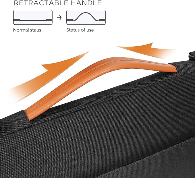 NIDOO 15.6" Laptop Sleeve case Notebook Shoulder Bag Handbag for 15.6" IdeaPad 3i / 15.6" Legion Slim 7 Gen 6/15.6" ThinkPad E585 T15 P15 P53s / 16" Legion 5 Pro Gen 6 / Dell XPS 17