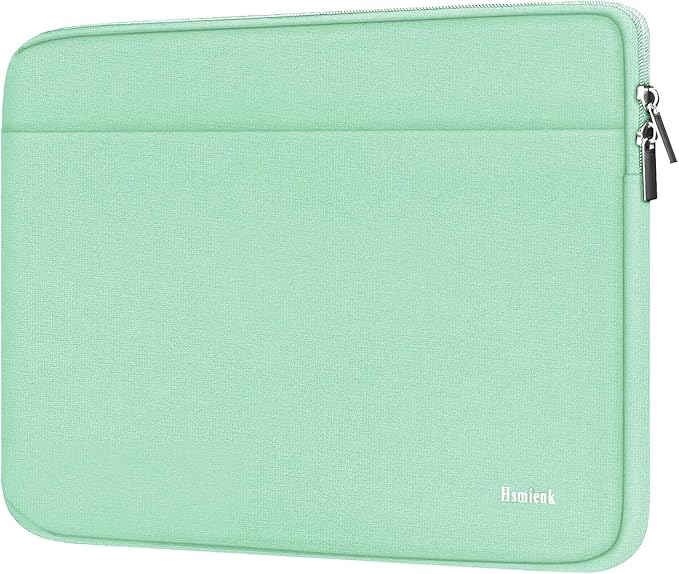 Laptop Sleeve 14 inch, Shockproof Protective Notebook Cover Bag with Accessory Pocket, Durable Carrying Laptop Case Compatible for MacBook HP Lenovo Dell Asus Acer, Light Blue