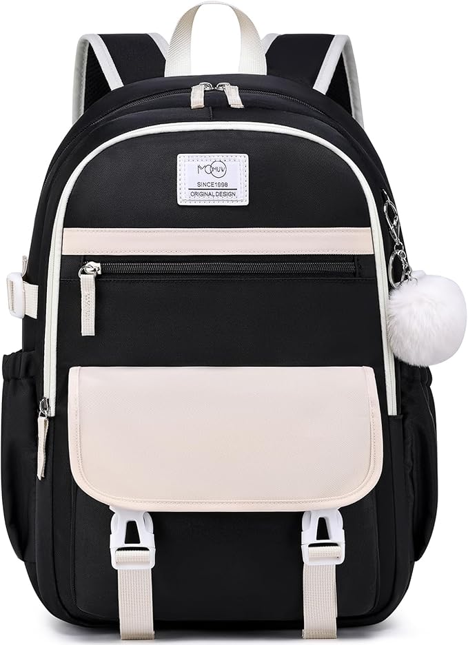 MOMUVO School Backpack Set for Girls,3pcs Bookbag with Lunch Box Pencil Case Kids School Bag Set