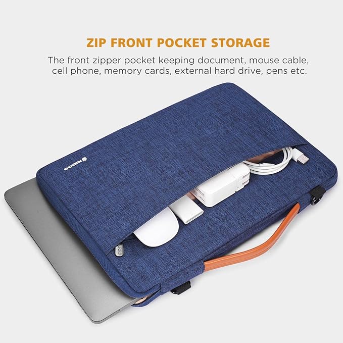 NIDOO 14 inch Laptop Sleeve Case with Handle Shoulder Bag for 15" Surface Laptop 4 3/14" Lenovo Chromebook 3 / ThinkPad T14 L14 P14s Gen 2 T495 T495s / Acer Chromebook Spin 514 / Dell Latitude 14 15