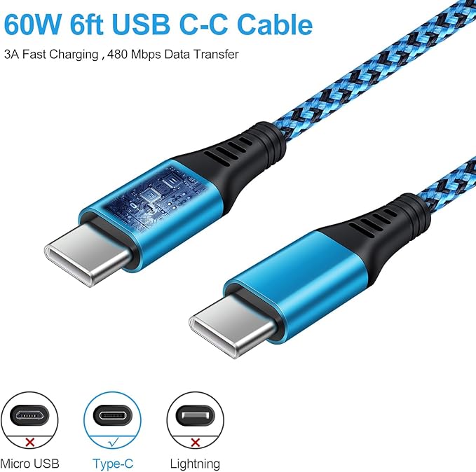 USB C Wall Charger, 20W PD Type C Fast Charging Block & 6ft Cable Compatible with Google Pixel 10/10 Pro XL/9a/9 XL 8a 8 7a 7 6 5, Samsung Galaxy S24/S23/S22/S21 FE/Z Fold