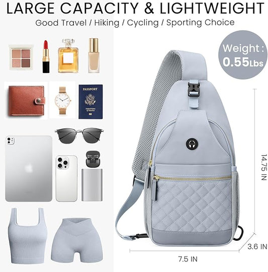 Small Crossbody Purses Bags for Women Men Travel, Chest Sling Bag Women Casual Cross Body Bag for Woman Sling Backpack