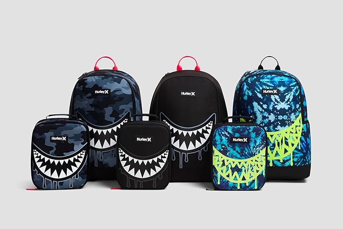 Hurley Men's Graphic Backpack, Lava, One Size