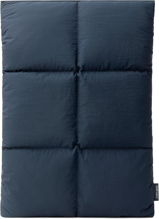 Comfyable Puffy Laptop Sleeve 15 Inch 16 Inch, Quilted Puffer Laptop Carrying Case, Pillow Pouch Compatible for MacBook Air 15 in M4 2025 & MacBook Pro 16 in M4 2024, Dark Blue