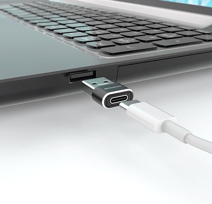 USB to USB C Adapter 10-Pack, Charger Converter for iPhone 14, Samsung Galaxy, iPad, Apple Watch, Type-C Female to A Male (USB-A to USB-C)