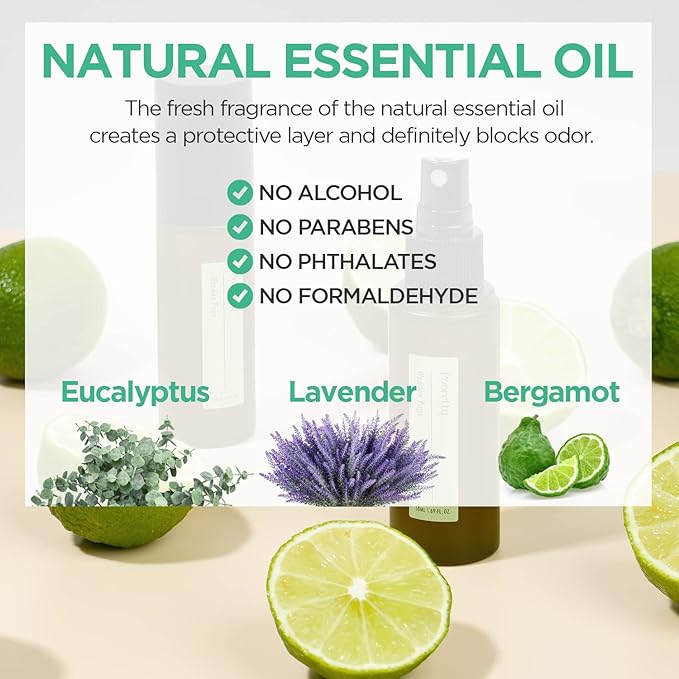 Pre-Poop Aromatic Bathroom Toilet Spray, Potty Deodorizer, Neutralize Bad Odors (1.69 fl.oz.) - Fresh Eucalyptus and Bergamot Scent