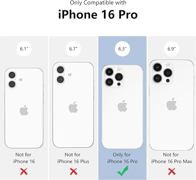 ZTOFERA for iPhone 16 Pro Magnetic Case Compatible with Magsafe,Aesthetic Floral Pattern Design Cute for Girl Women,Anti-Drop Protective Hard Phone Cover for iPhone 16 Pro-Daisy