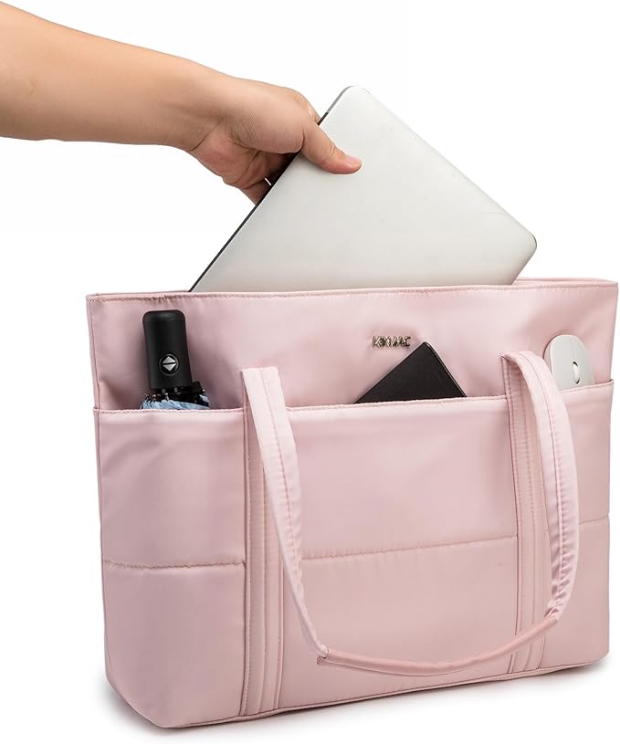 Kinmac Women's Laptop Tote Bag Top Handle Handbag Work Bag for Laptop Computer Up to 15.6 inch
