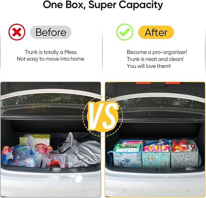 BALEINE 3Pk Reusable Grocery Bags, Foldable Shopping Bags for Groceries with Reinforced Bottom & Handles (Spring Stroll)