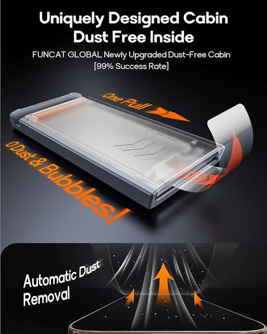 3 Pack for iPhone 16 Pro Max Tempered Glass Privacy Screen Protector, Dust Free CABIN, Auto Positioning, Bubble Free, Privacy Protection, Easy Installation,9H+ Hardness