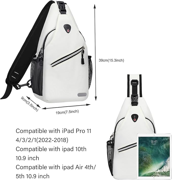 MOSISO Sling Backpack, Multipurpose Crossbody Shoulder Bag Travel Hiking Daypack