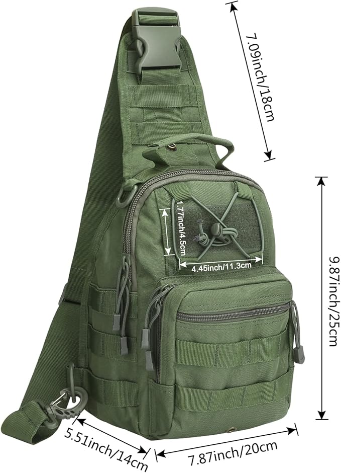 G4Free Outdoor Tactical Bag Backpack, Military Sport Bag Pack Sling Shoulder Backpack Tactical Bag for Every Day Carry