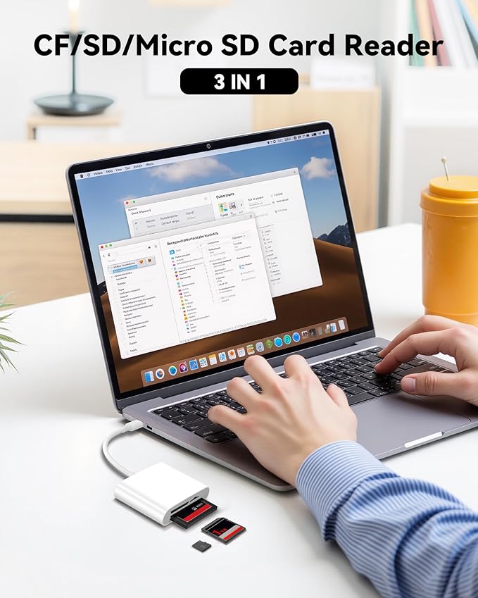 USB C SD Card Reader Adapter for MacBook, Android