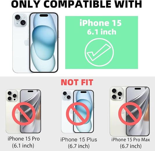 for iPhone 15 Case Magnetic,Soft Cute Luxury Leopard Cheetah Pattern Plating Glitter Bling Phone Case Compatible with MagSafe Clear Shockproof Back Cover for Women Girl 6.1"-Green