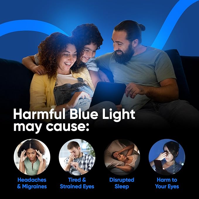Ocushield Anti Blue Light Tempered Glass Screen Protector for iPhone 16 (6.1") - Protect Your Eyes, Reduce Migraines & Improve Sleep