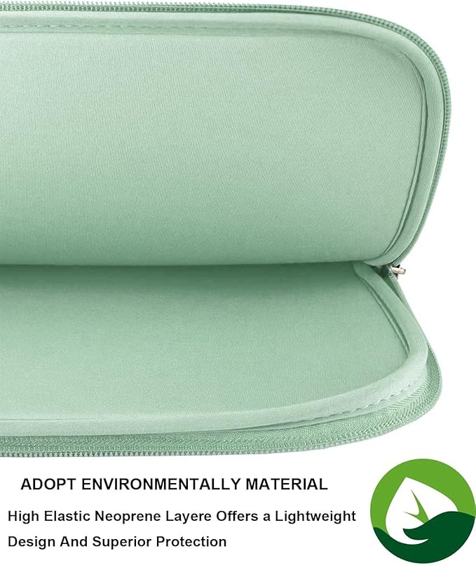 15.6 Inch Laptop Case, Resistant Neoprene Notebook Computer Pocket Case/Tablet Briefcase Carrying Bag Compatible for Asus Fujitsu HP Sony Toshiba - (LightBlue)