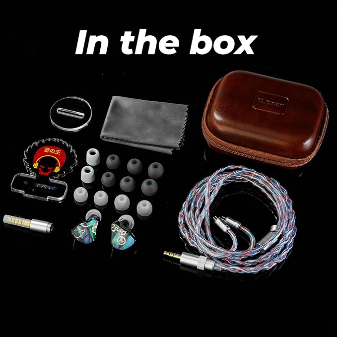 HiFiGo IEMs Juzear x Z Review Defiant in Ear Monitors, 1DD +3BA Hybrid Drivers IEM, HiFi Wired Earbuds, Gaming Earbuds with 3.5/4.4mm Detachable Cable for Musician Audiophile Gamer (Rainbow)