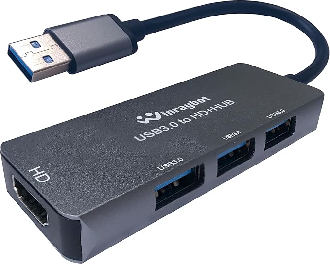 USB to HDMI Adapter,USB hub with HDMI,USB 3.0 to HD,HDMI to USB Adapter for Monitor,USB hub for Laptop with HD Supports Mac & Windows