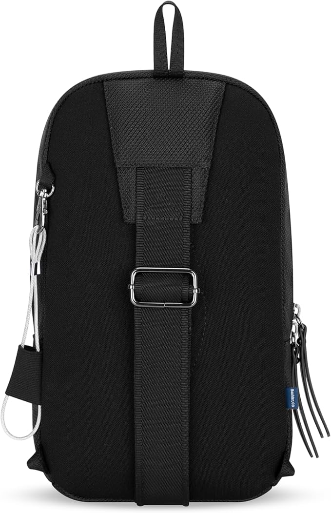 Sherpani Metro, Anti Theft Sling Bag, Sling Backpack, 5L Travel Bag, Shoulder Chest Purse, Crossbody Backpack for Women, Metal Hardware, Travel Gift (Carbon)