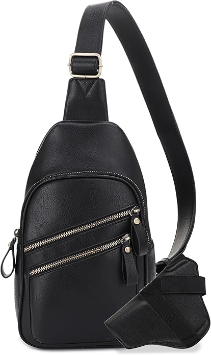 JESSIE & JAMES Jeannie Unisex Multi-Pocket Concealed Carry Sling Bag Crossbody Backpack Purse