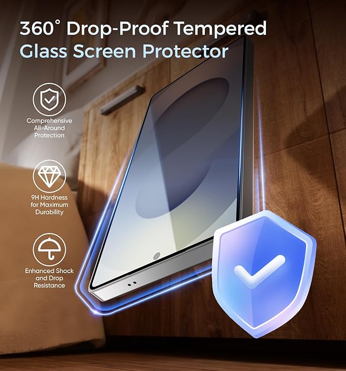 MAGIC JOHN 2 Pack for Samsung Galaxy S25 Ultra Screen Protector, with Shatterproof Tempered Film, Auto Dust-Elimination, Bubble Free & HD Clear, Easy Installation for Samsung Galaxy S25 Ultra