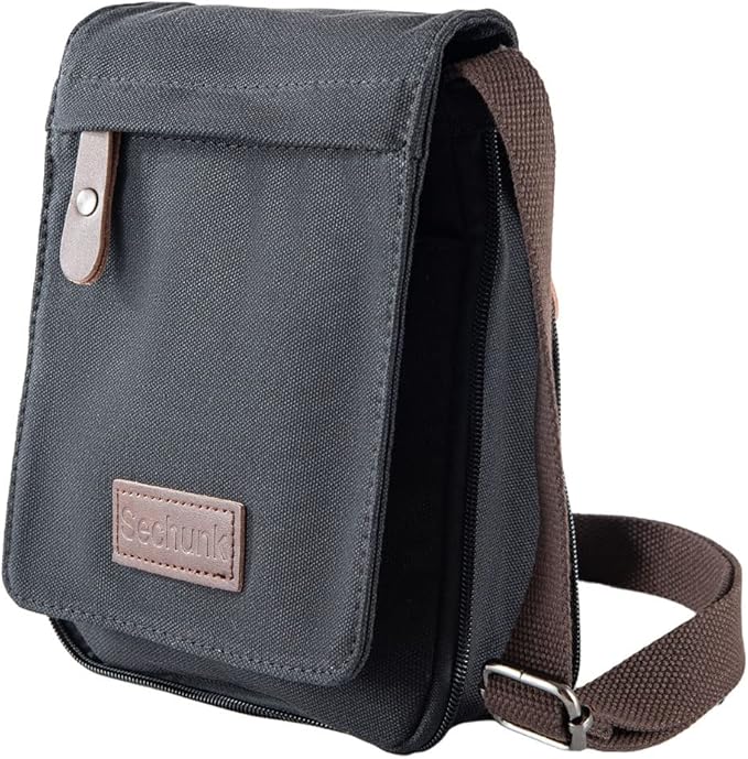 Sechunk Vintage Canvas Messenger Cross body bag Shoulder bag