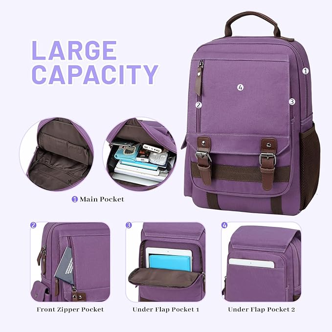 mygreen Canvas Cross Body Messenger Bag Shoulder Sling Backpack Travel Rucksack