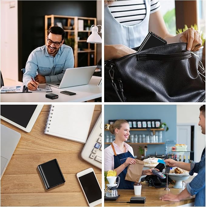 USB c Charger Block 120w Multi 5 Port Charger Block with USB Type c qc3.0 Family-Sized Hub USB Strip Compatible with iPhone Android Smartphone