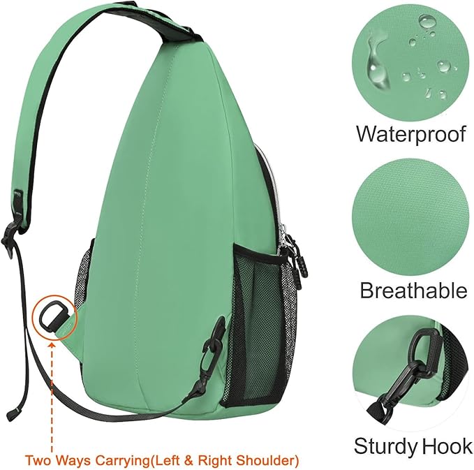 MOSISO Sling Backpack, Multipurpose Crossbody Shoulder Bag Travel Hiking Daypack