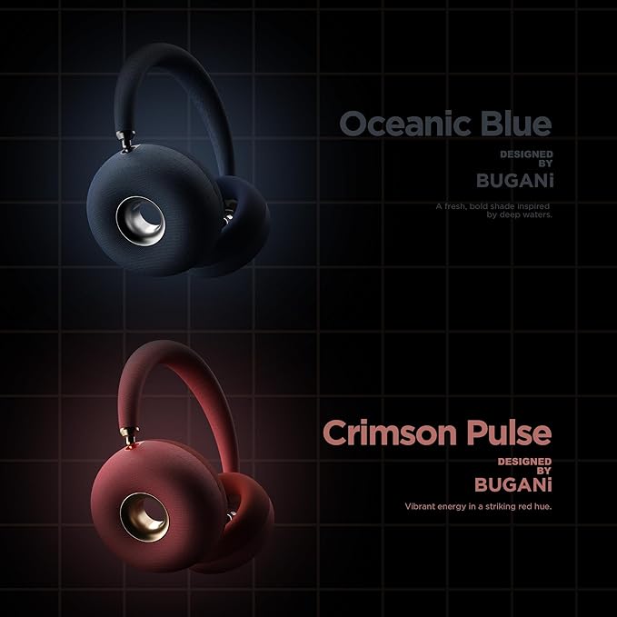 Open Ear Wireless Headphones, Bluetooth 5.3 Over-Ear with Removable Noise-Canceling Ear Caps, Dual-Driver HiFi Sound, 24H Battery Life Comfortable Fit, Type-C Fast Charging for Travel, Work, Office