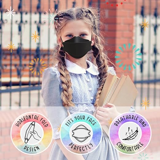 LEVENIS Kids KN95 Face Masks for Children 50 Pack