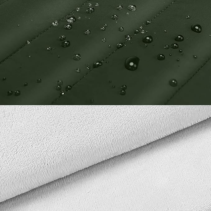 MOSISO 15-15.6 inch Laptop Case, 16 inch Puffy Laptop Sleeve Compatible with MacBook Pro 16, HP Dell ASUS Acer Toshiba Lenovo Notebook Computer, Polyester Horizontal Bag with Small Case, Army Green