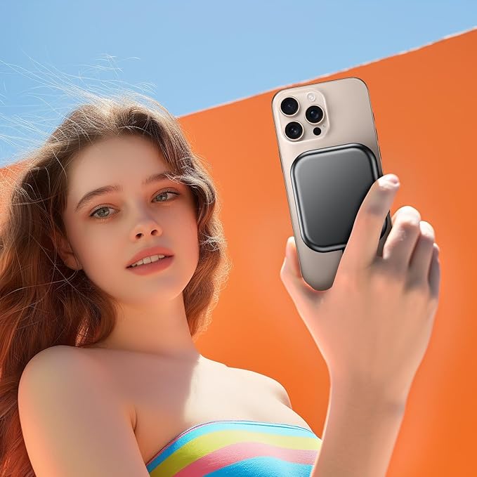 Magnetic Power Bank 10000mAh with Detachable Lanyard-3-in-1 Magnetic Wireless Charger,22.5W PD Fast Charging,Compact Portable Battery Pack for iPhone 16/15/14/13/12,Apple Watch & AirPods