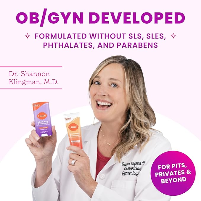 Lume Acidified Body Wash - 24 Hour Odor Control - Removes Odor Better than Soap - Formulated Without SLS or Parabens - OB/GYN Developed - 8.5 ounce (Pack of 2) (Clean Tangerine & Lavender Sage)