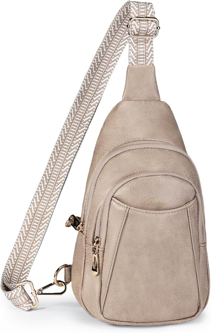 Crossbody Bags for Women Anti Theft Vegan Leather Sling Bag RFID Blocking Chest Bag for Travel