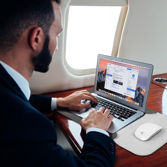 Allinside 15-16 inch Laptop Sleeve Case Compatible with MacBook Air 15 2023-2025/MacBook Pro 16 2021-2024, Waterproof PU Leather Laptop Sleeve Bag Protective Vertical Case Cover, Black