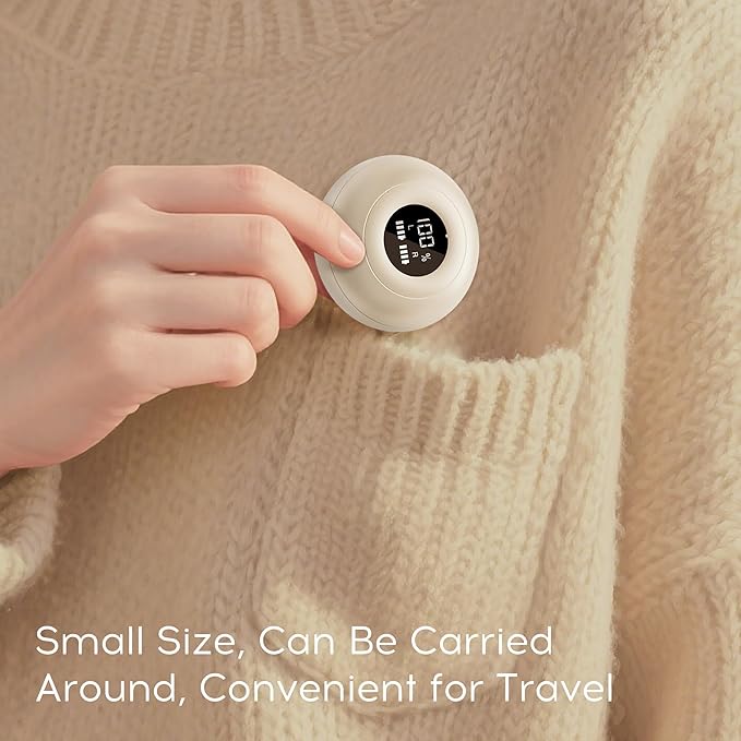 sunvito Sleep Earbuds for Side Sleepers, Mini Invisible Wireless Bluetooth 5.4 Micro Sleep Headphones, Hidden Earbuds with LED Screen for Small Ears Sleeping, Exercise, Working, Hiking (Beige)