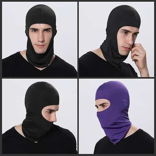 Pukavt 3 Pack Balaclava Face Mask, Ski Mask for Men Women, UV Protection Windproof Scarf for Motorcycle Snowboard Cycling