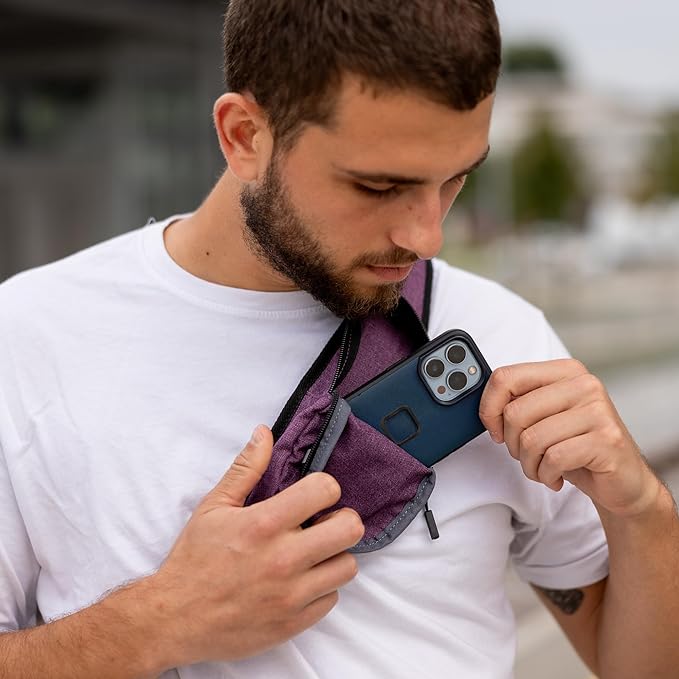 |Not Made In China| Crossbody Sling Backpack, Sling Bag For Travel and Hiking, Anti-Theft Chest Bag