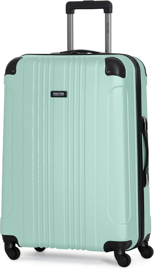 Kenneth Cole REACTION Out of Bounds Lightweight Hardshell 4-Wheel Spinner Luggage, Mint Blue, 28-Inch Carry On
