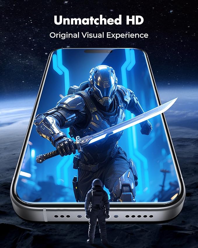 UNBREAKcable 4-Pack Screen Protector for iPhone 17 Pro Max, Double Shatterproof Tempered Glass [Easy Installation Frame] [9H Hardness] [99.99% HD Clear] [Case Friendly] for iPhone 6.9 inch