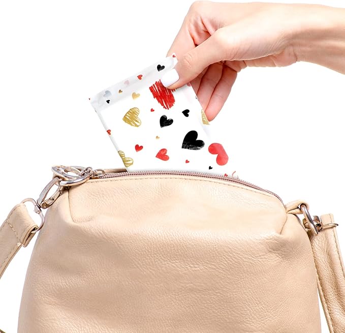 Eaasty 100 Packs Pocket Pack Travel Size Facial Tissues 3 Ply Paper Mini Wedding Tissues for Guests Travel Valentine Wedding Party Favors