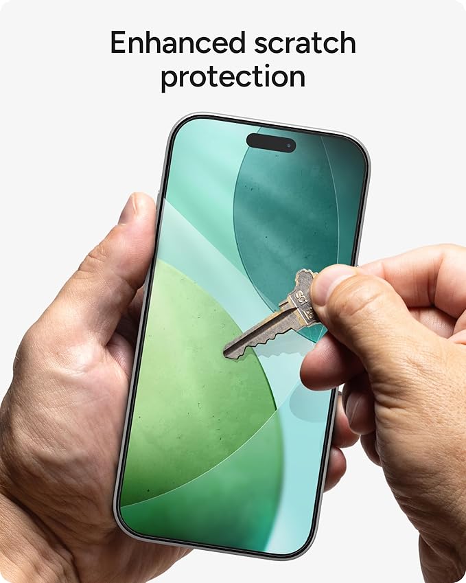 ZAGG Glass Elite Screen Protector for iPhone Air - 5X Stronger Tempered Glass, ClearPrint Technology for Smudge Free Clarity, Smooth Feel, Full Coverage, InvisibleShield, Easy Two-Step Installation